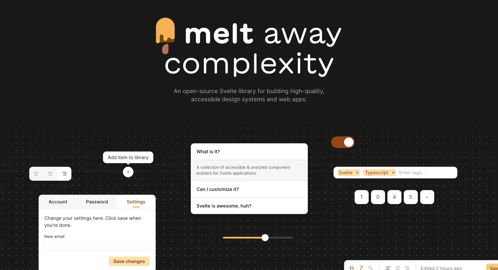 Melt UI Banner
